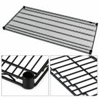 Thumbnail image #3 for Quantum 3060BK 60"W x 30"D Black Epoxy Antimicrobial Wire Shelf, 600-800 lb. Capacity, NSF