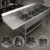 Thumbnail image #3 for John Boos Pro-Bowl 4-Compartment Sink with Left Drainboard, 14-Gauge Stainless Steel