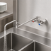 Thumbnail image #3 for T&S Brass Splash-Mounted Workboard Faucet with 18-Inch Double-Jointed Nozzle, 4-Inch Centers