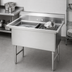 Thumbnail image #3 for Advance Tabco 2-Compartment Fabricated Sink with 24