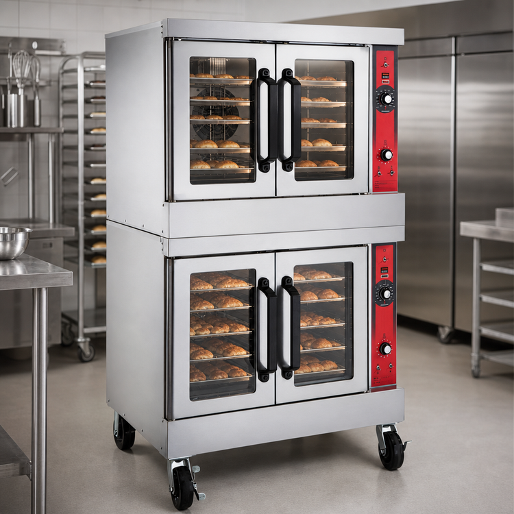 Product image #4 for Vulcan VC66GD Double-Deck Bakery Depth Gas Convection Oven, 10-Pan Capacity