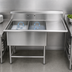 Thumbnail image #3 for John Boos Pro-Bowl 2-Compartment Stainless Steel Sink with Right Drainboard, 18