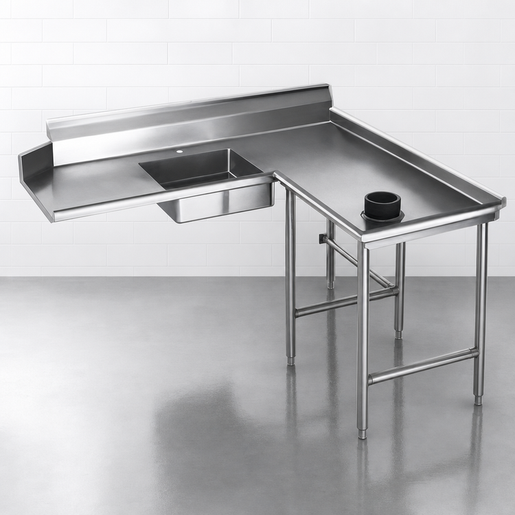 Product image #3 for Eagle Group Right-Hand Island Soiled Dishtable with Pre-Rinse Sink