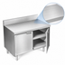 Thumbnail image #3 for La Rosa Refrigeration Utility Stand Cabinet Base with Hinged Door, 24 Inch W x 28 Inch D, 304 Stainless Steel