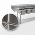 Thumbnail image #3 for Eagle Group 414 Series Four-Compartment Stainless Steel Sink with Right-Hand Drainboard, 98-1/8 Inch Wide
