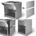 Thumbnail image #3 for 2-Piece Stainless Steel Steam Table Enclosure Side Panel Extension
