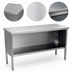 Thumbnail image #3 for John Boos Open Front Cabinet Base Stainless Steel Work Table, 132 x 24 Inches, 14-Gauge 300-Series Flat Top