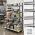 Thumbnail image #3 for Cambro Camshelving Elements XTRA 5-Tier Stationary Add-On Polymer Shelving Unit, 18 x 24 x 84 Inches, Speckled Gray