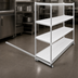 Thumbnail image #3 for Eagle Floor-Trak Single-Deep Skate Kit for LIFESTOR Polymer Shelving, 18-Inch Wide