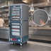Thumbnail image #3 for Metro C5 3 Series Insulation Armour Full Height Mobile Heated Holding & Proofing Cabinet, Gray, Dutch Clear Doors, Low Wattage