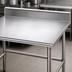 Thumbnail image #3 for Advance Tabco 30 Inch Square Corner Work Table with 5 Inch Backsplash