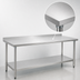 Thumbnail image #3 for Spec-Master 72-Inch x 30-Inch Stainless Steel Work Table with Rear Up-Turn and Undershelf