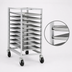 Thumbnail image #3 for Dinex Mobile Full-Height Open-Side Aluminum Pan Rack for 10 Full-Size 18 x 26 Pans