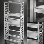 Thumbnail image #3 for Channel Manufacturing 413S-OR Stainless Steel Side-Loading No-Lift Oven Rack, 12-Pan Capacity