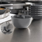 Thumbnail image #3 for American Metalcraft Crave Collection CBC10ST Round 10 oz Black Melamine Bouillon Cup Case of 24
