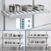 Thumbnail image #4 for New Age Heavy-Duty Adjustable T-Bar Wall-Mounted Shelf, 18 x 60 Inches, 900 lb Capacity