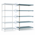 Thumbnail image #3 for MetroMax Q 5-Shelf Add-On Polymer/Wire Shelving Unit, 36W x 24D x 74H