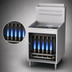 Thumbnail image #3 for Serv-Ware SGF-70L 75 lb Natural Gas Floor Fryer with Thermostatic Controls