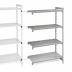 Thumbnail image #4 for Cambro Camshelving® Premium CPA244284VS4PKG 4-Tier Add-On Shelving Unit, 42 x 24 x 84 Inches, 3 Vented + 1 Solid Shelves