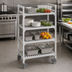 Thumbnail image #4 for Cambro Camshelving Premium 4-Shelf Vented Mobile Starter Unit, 24 x 36 x 75-1/4 Inches