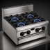 Thumbnail image #3 for Bistro 36-Inch Modular Restaurant Gas Range with 6 Open Burners, Stub Back, 180,000 BTU