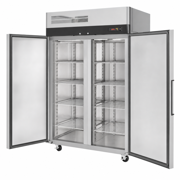 Product image #3 for Turbo Air M3 Series Pass-Thru Heated Holding Cabinet, Two-Section, 42.9 Cu. Ft.