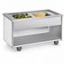 Thumbnail image #3 for Randell Custom & Serving Mobile Modular Ice-Cooled Cold Food Table, 2-Pan, Open Base
