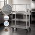 Thumbnail image #3 for Metro Super Erecta 4-Shelf Chrome Wire Dolly Truck, 36 x 24 Inches