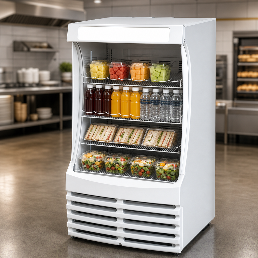 Curved Open-Front Cabinet