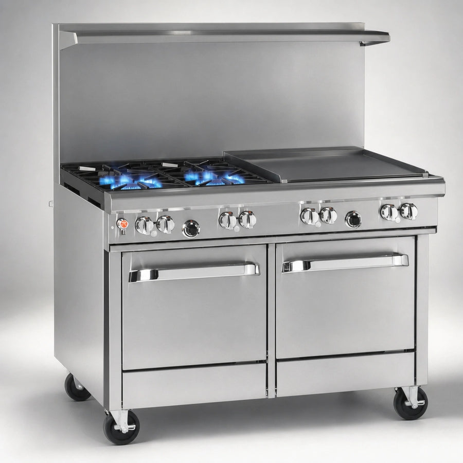 2 Non-Clog Open Burners