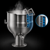 Thumbnail image #3 for Legion LP-50 50-Gallon Stationary Direct Steam Kettle with 304 Stainless Steel Liner, 2/3 Jacketed, Pedestal Mounted