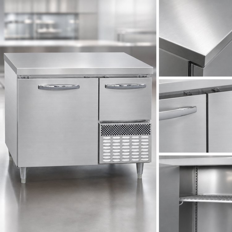 Product image #3 for Continental Refrigerator Designer Line DFA43NSS 43" Worktop Freezer with Solid Doors
