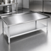 Thumbnail image #3 for John Boos Stainless Steel Equipment Stand with Upturned Sides and Adjustable Undershelf, 24 x 36 x 24 Inches