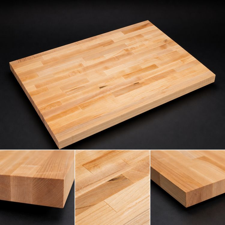 Product image #3 for John Boos 48 Inch x 48 Inch Wood Work Table Top, Edge Grain Flat Top, Northern Hard Rock Maple, 2-1/4 Inch Thick