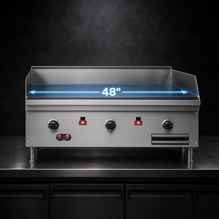 Product image #3 for Southbend HDG-48-M Countertop Gas Griddle with 48-Inch x 24-Inch Cooking Surface and 1-Inch Polished Steel Plate