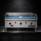Thumbnail image #3 for Southbend HDG-48-M Countertop Gas Griddle, 48-Inch x 24-Inch, 1-Inch Polished Steel Plate, Manual Controls