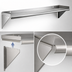 Thumbnail image #3 for Eagle Group 36-Inch Wide x 10-Inch Deep Wall-Mounted Tab-Lock Shelf, 430 Stainless Steel