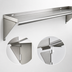 Thumbnail image #3 for Eagle Group WS1260TL-X Wall-Mounted Tab-Lock Shelf, 60 x 12 Inches, 16-Gauge 430 Stainless Steel
