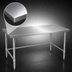 Thumbnail image #3 for John Boos Stallion 48-Inch x 24-Inch 16-Gauge Stainless Steel Work Table with Safety Edge and Galvanized Base