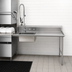 Thumbnail image #3 for Advance Tabco Standard Series 35-Inch Right-Hand Straight Soil Dishtable with Pre-Rinse Sink