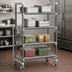 Thumbnail image #3 for Cambro Camshelving Elements XTRA 18-Inch x 36-Inch 4-Shelf Vented Mobile Starter Unit, Speckled Gray