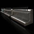 Thumbnail image #3 for Perlick Corporation 4076BK3 3-Faucet Wall-Mount Glycol-Cooled Stainless Steel Draft Beer Dispensing Tower