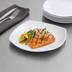 Thumbnail image #4 for Carlisle 9-1/2-Inch Square Melamine Dinner Plate with Rolled Edge, White