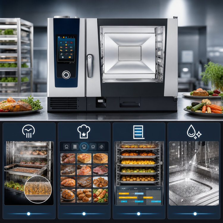 Product image #3 for RATIONAL iCombi Pro 6-Full Size Electric Countertop Combi Oven, 208/240V, 3-Phase