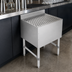 Thumbnail image #3 for John Boos Slim-Line 36 Inch Freestanding Stainless Steel Underbar Drainboard with 3 Inch Backsplash