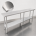 Thumbnail image #3 for Sapphire 84-Inch Stainless Steel Worktable with Galvanized Undershelf