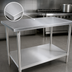 Thumbnail image #3 for John Boos Stallion 48 x 36-Inch 16-Gauge Stainless Steel Flat Top Work Table with Adjustable Undershelf