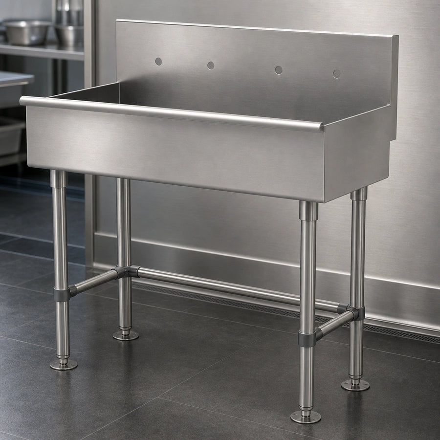 16-Gauge 304 Stainless Steel Construction