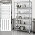 Thumbnail image #3 for Quantum 36 Inch W x 12 Inch D x 63 Inch H 5-Shelf 304 Stainless Steel Wire Shelving Starter Kit
