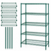 Thumbnail image #3 for Quantum 5-Shelf Stationary Wire Shelving Starter Kit, 48